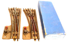 ⭐ x2 Hornby Dublo 3729 L/H Points Point Track parts VGC Vintage 3 Rail ISPL  OO