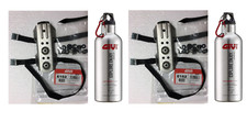 GIVI STAINLESS STEEL THERMAL BOTTLES 500 ml SUPPORTS for TREKKER OUTBACK SUITCASE 37 LT