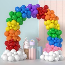 129pcs Rainbow Balloon Arch