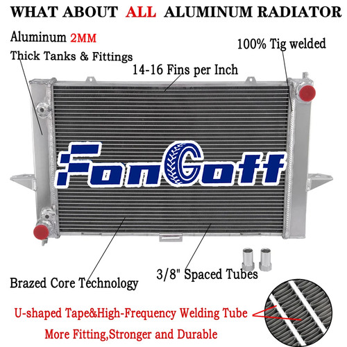Row aluminum radiator for - row,