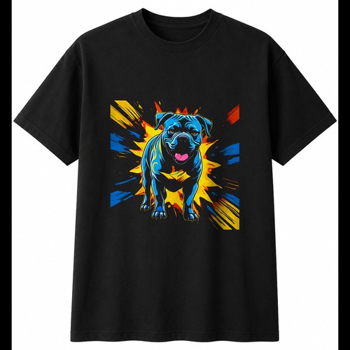 Psychedelic american bully - american,