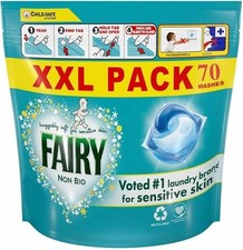 Fairy Non-Bio PODS Washing Liquid Laundry Detergent Capsules Tablets 70 Washes