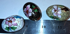 3 x Cloisonné Enamel Mini