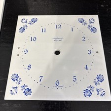 Vintage Junghans Ato-Mat Germany Ceramic 6” Square Clock Face