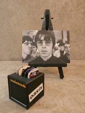 OASIS LIAM & NOEL GALLAGHER PLECTRUMS 0.7G DOUBLE SIDED x 5 + Art Card + 3d AMP
