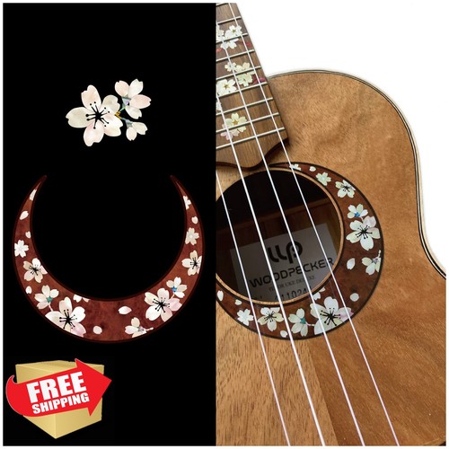 Sakura rosette ukulele inlay - rosette,