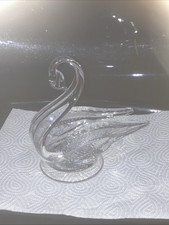 Glass Swan Ornament Decorative Bird