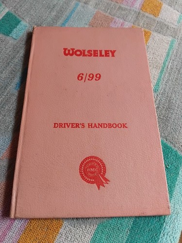 Wolseley driver s - 6/99, driver's