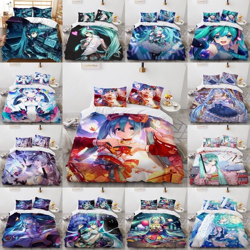 Hatsune miku print quilt - hatsune,