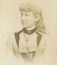 CDV Photo Woman Fashion Long