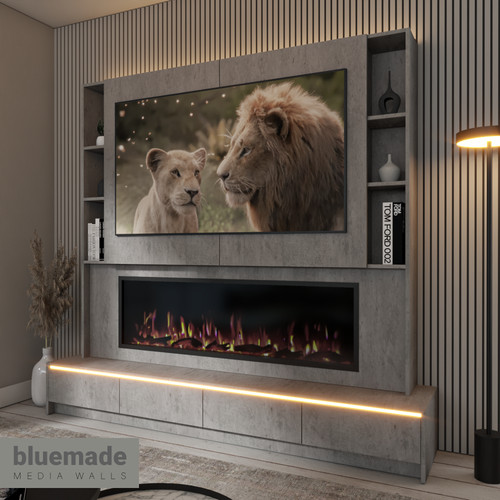 2200mm media wall furniture - 2200mm, tv