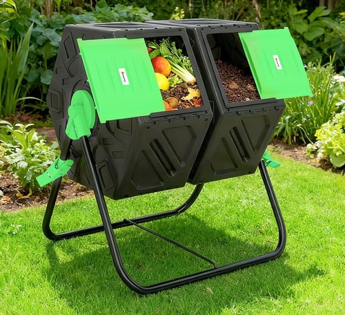 Garden compost bin - compost,