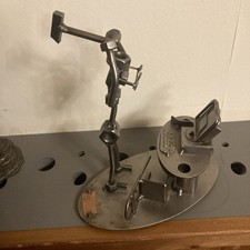 Hinz & Kunst Office Work Nuts And Bolts Sculpture 8 in Tall Good Condition 