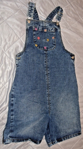 Girls denim dungaree - girls,