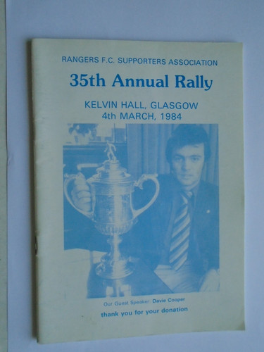 Rangers 35th annual rally 1984 - rangers,