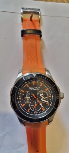 Nautica sport watch orange - nautica,