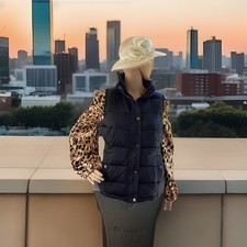 Zara fits size 10, Smart Black Puffa Padded Gilet lovely waistcoat for summer 