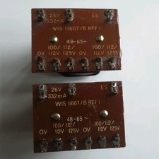 JOBLOT 2 x MATCHED PAIR PARMEKO WIS 11607/B REF 1 AUDIO TRANSFORMER (L177)