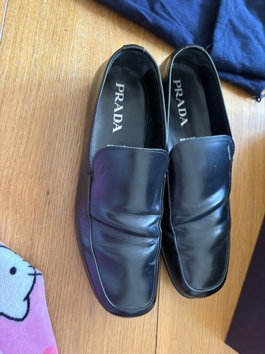 Prada black men slip on - prada,