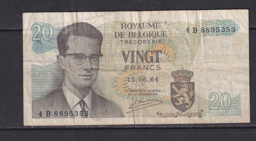 Belgium 1964 20 francs - -,