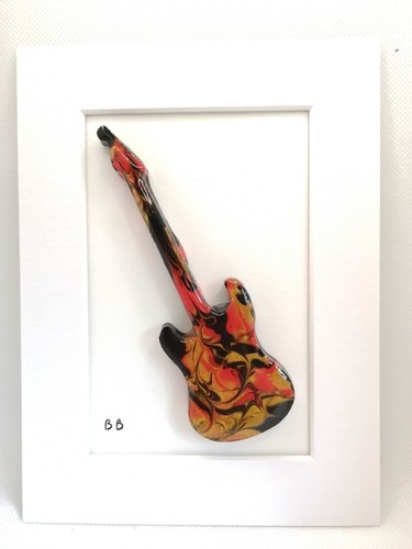 Painting electric guitar 3d - electric,