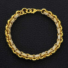 8mm Gold Belcher Bracelet with