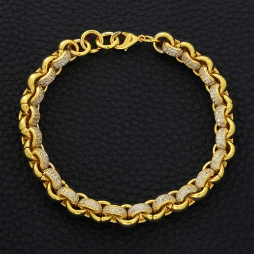 Men 9ct gold belcher - gold,