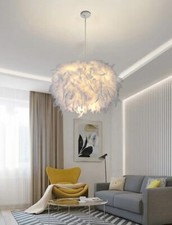 Fluffy Feather Light/Lamp Shades for Pendant Ceiling Light,Table/Floor Lamp Gift