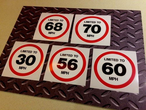 Speed limited stickers 30 - limited,