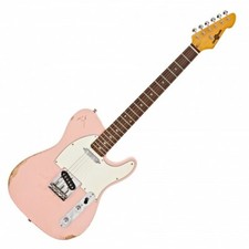 Knoxville Select Legacy Guitar by Gear4music Soft Pink