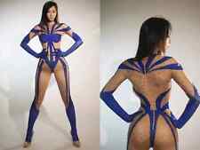 🔥 Women’s Pole Dance Nightclub Outfit – Rhinestone Jumpsuit | Rave Festival