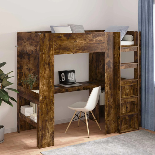 Loft bed frame - loft, smoked