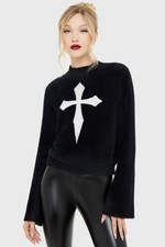 KILLSTAR Sweater Black/White Dead Romantic [BLACK/WHITE]