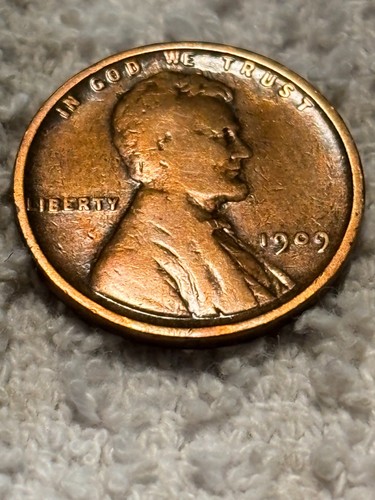 1909 wheat penny polished