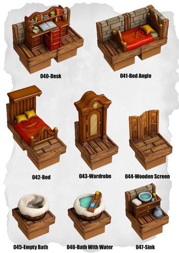 Town tiles interior - town,