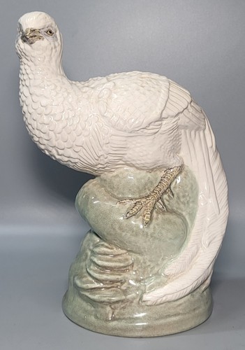 Porcelain quail figurine - porcelain,