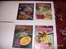 Starblazer UK sci-fi   comics, bundle of 4, Nos. 2,6,13,54 near mint.