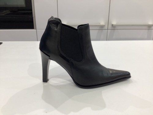 Next black leather ankle boots