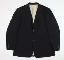 Voeut Men's Black Striped Suit
