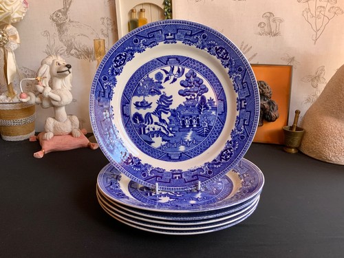 Vintage old willow pattern - willow,