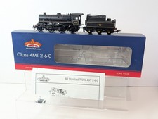 OO gauge Bachmann BR Black Late Crest Standard Class 4MT steam locomotive-32-955