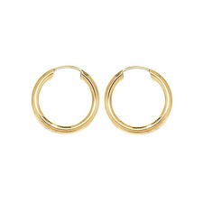 Hoop Earrings 9ct Carat Yellow