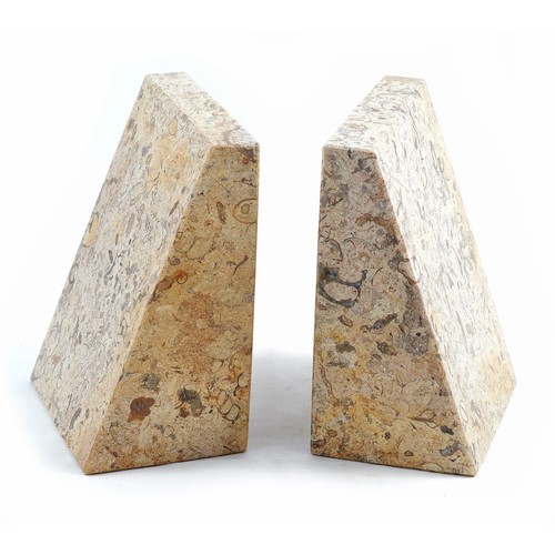 Onyx marble wedge bookends - onyx,