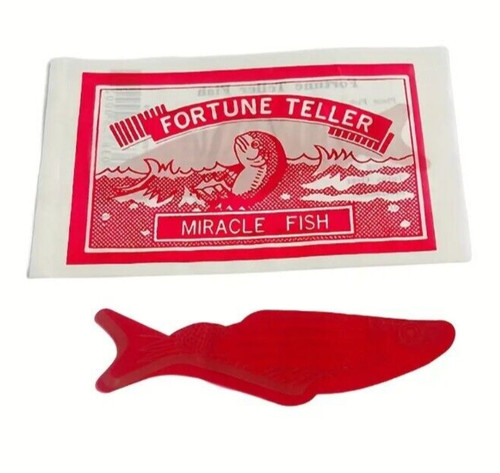 Red fortune telling fish - red,