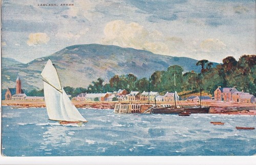 Vintage postcard lamlash - vintage,