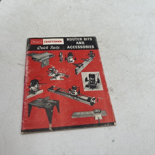 Sears craftsman router bits - craftsman,