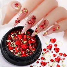Valentine s Day Diamond Nail Art Nail Rhinestones Studs Nail Art Supplies