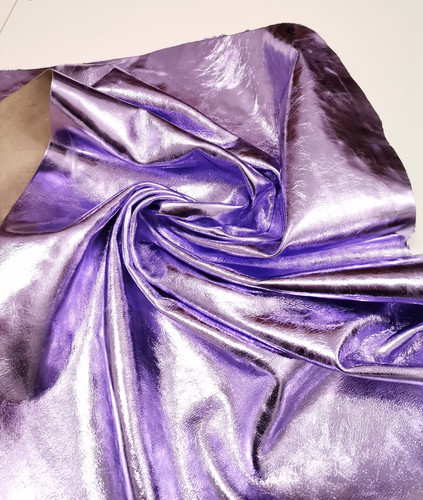 Cow metallic soft leather