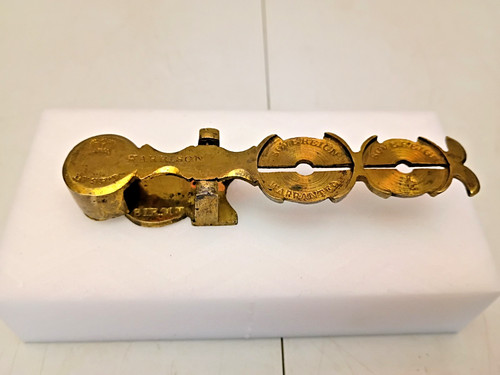 Antique brass sovereign rocker - antique,
