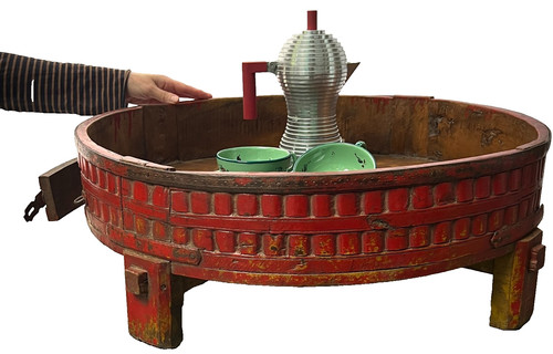 Antique indian grinder table - antique,